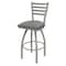 Holland Bar Stool Co 30" Swivel Bar Stool, Nickel Finish, Graph Seat 41030AN020 - alternate 1